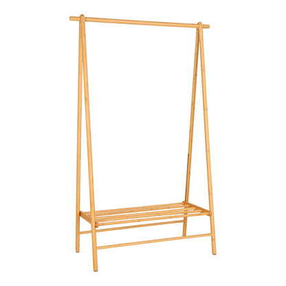 Garderobenständer Manau - Garderobenständer, Bambus, Natur 104x46x164 cm