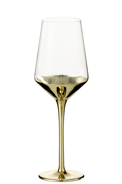 Wine Glass Glass Gold/Transparent