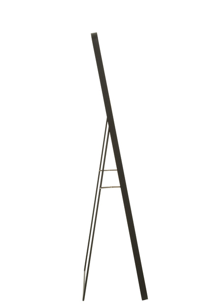 Mirror On Foot Rectangle Gl/Met Bl