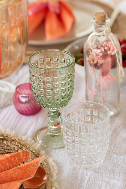 Glass Embossed Design Glass Transparent