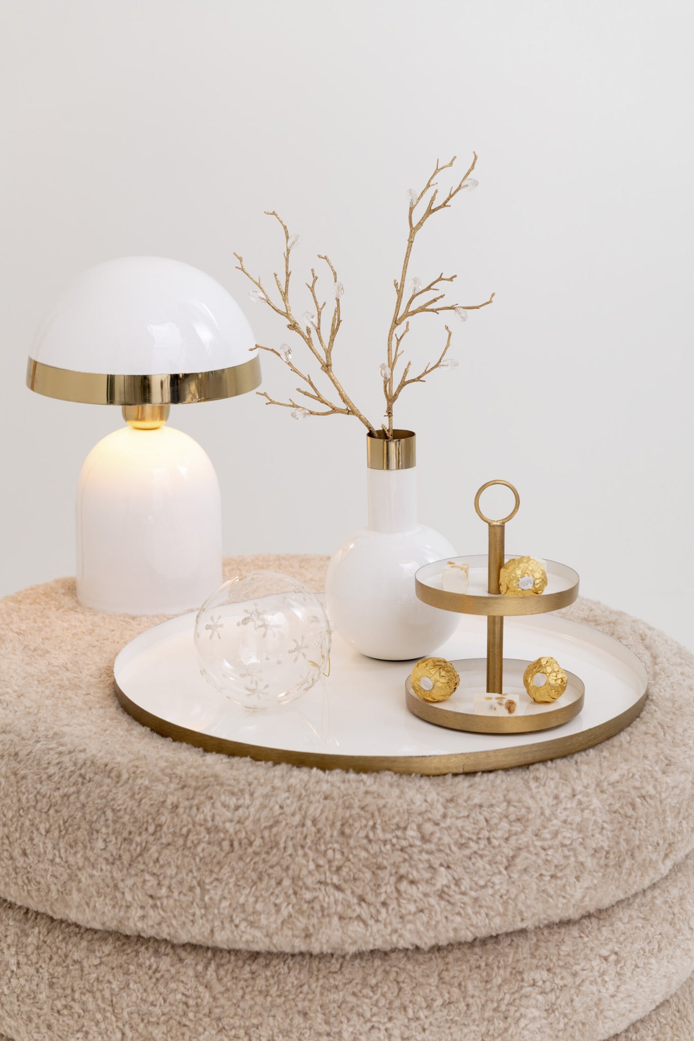 Branch Stones Plastic Gold/Transparent