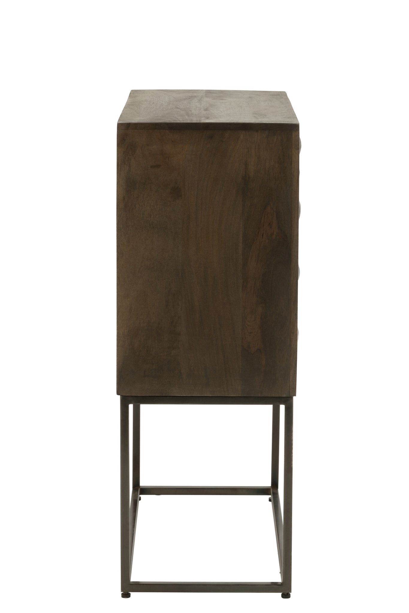 Cupboard On Foot Pino Metal/Mango Wood Brown/Grey