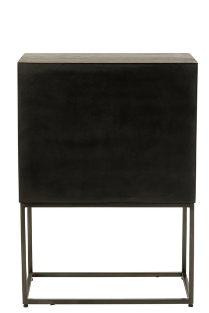 Cupboard On Foot Pino Metal/Mango Wood Brown/Grey