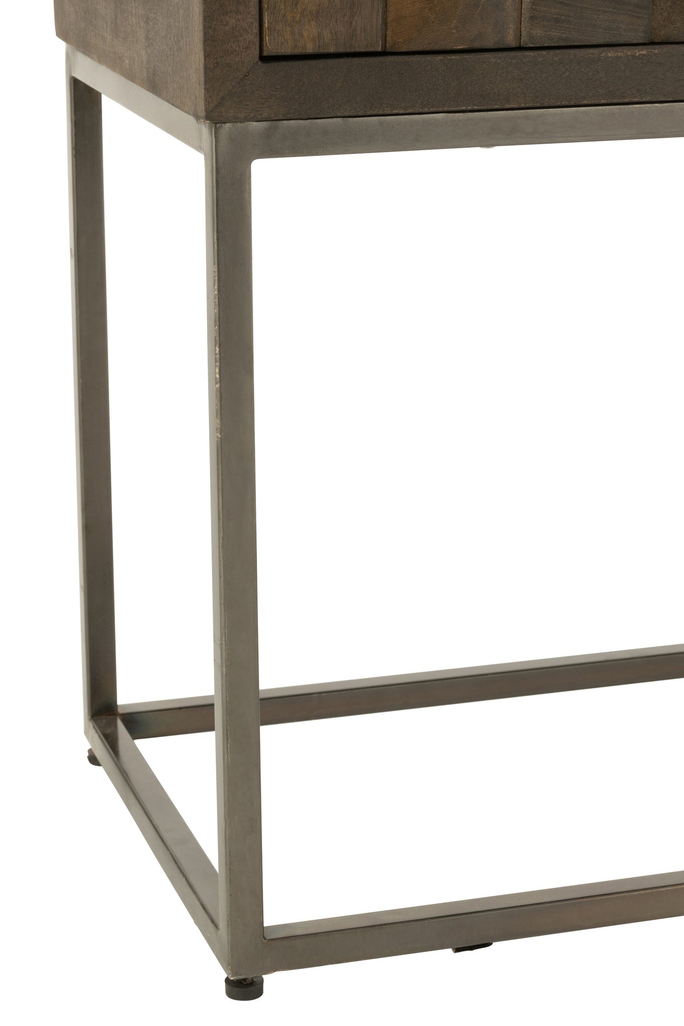 Cupboard On Foot Pino Metal/Mango Wood Brown/Grey