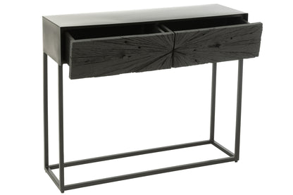 Console Shanil Wood/Iron Black