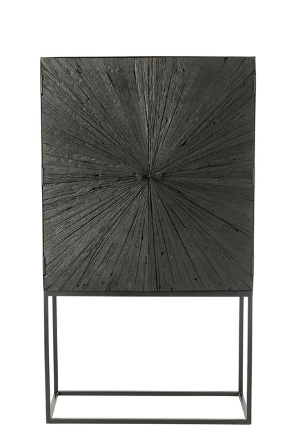 Cupboard Shanil Wood/Iron Black