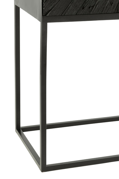 Cupboard Shanil Wood/Iron Black