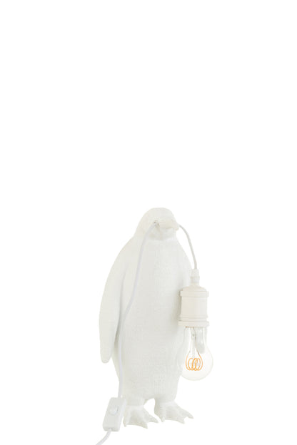 Table Lamp Penguin Resin White Small