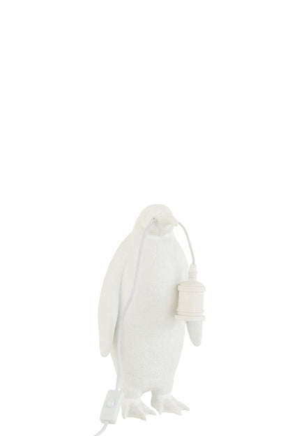 Table Lamp Penguin Resin White Small