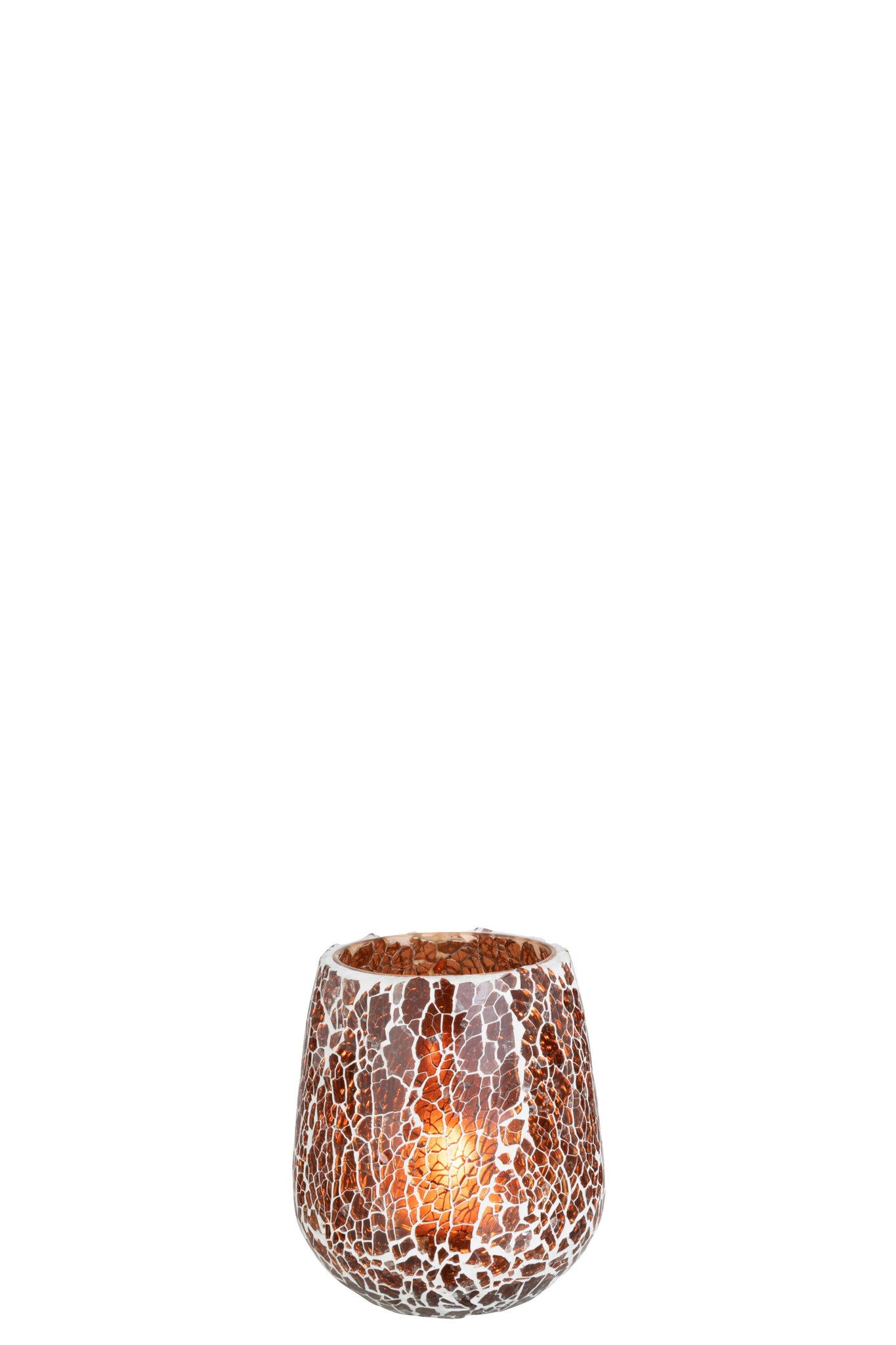 Candle Holder Ali Glass Brown Medium