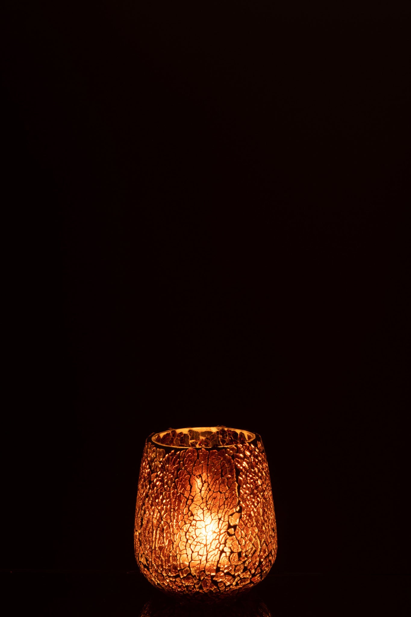 Candle Holder Ali Glass Brown Medium