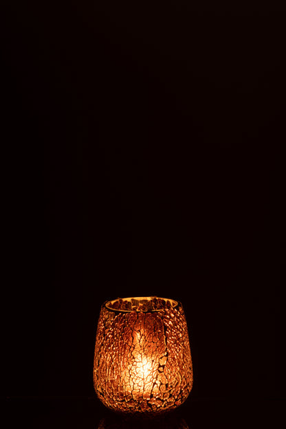 Candle Holder Ali Glass Brown Medium