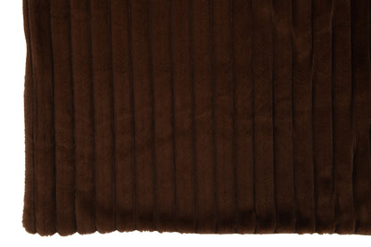 Plaid Corduroy Polyester Chocolate