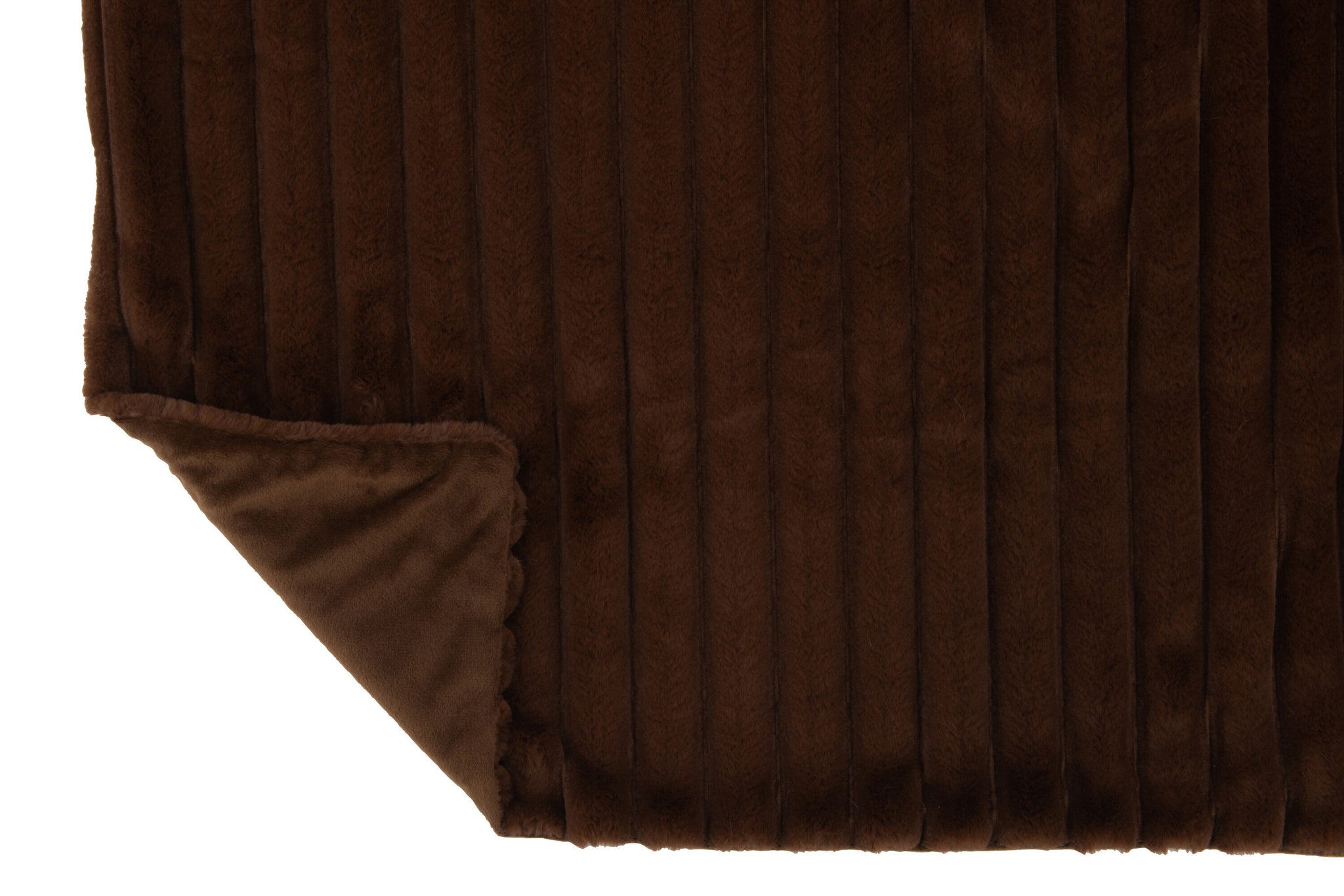 Plaid Corduroy Polyester Chocolate