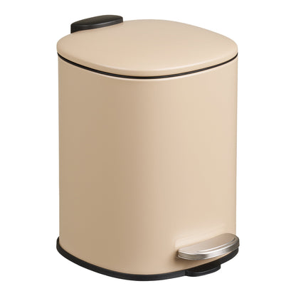 Lodi Pedal Bin - Pedal Bin with soft close, metal, beige, 3l