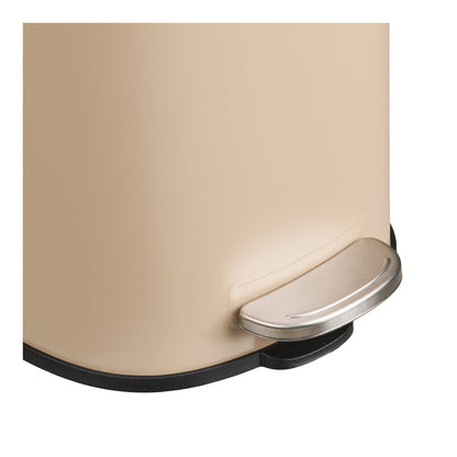 Lodi Pedal Bin - Pedal Bin with soft close, metal, beige, 3l