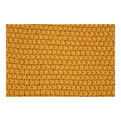Santos Plaid aus recycelter Baumwolle in Ocker 130 x 170 cm