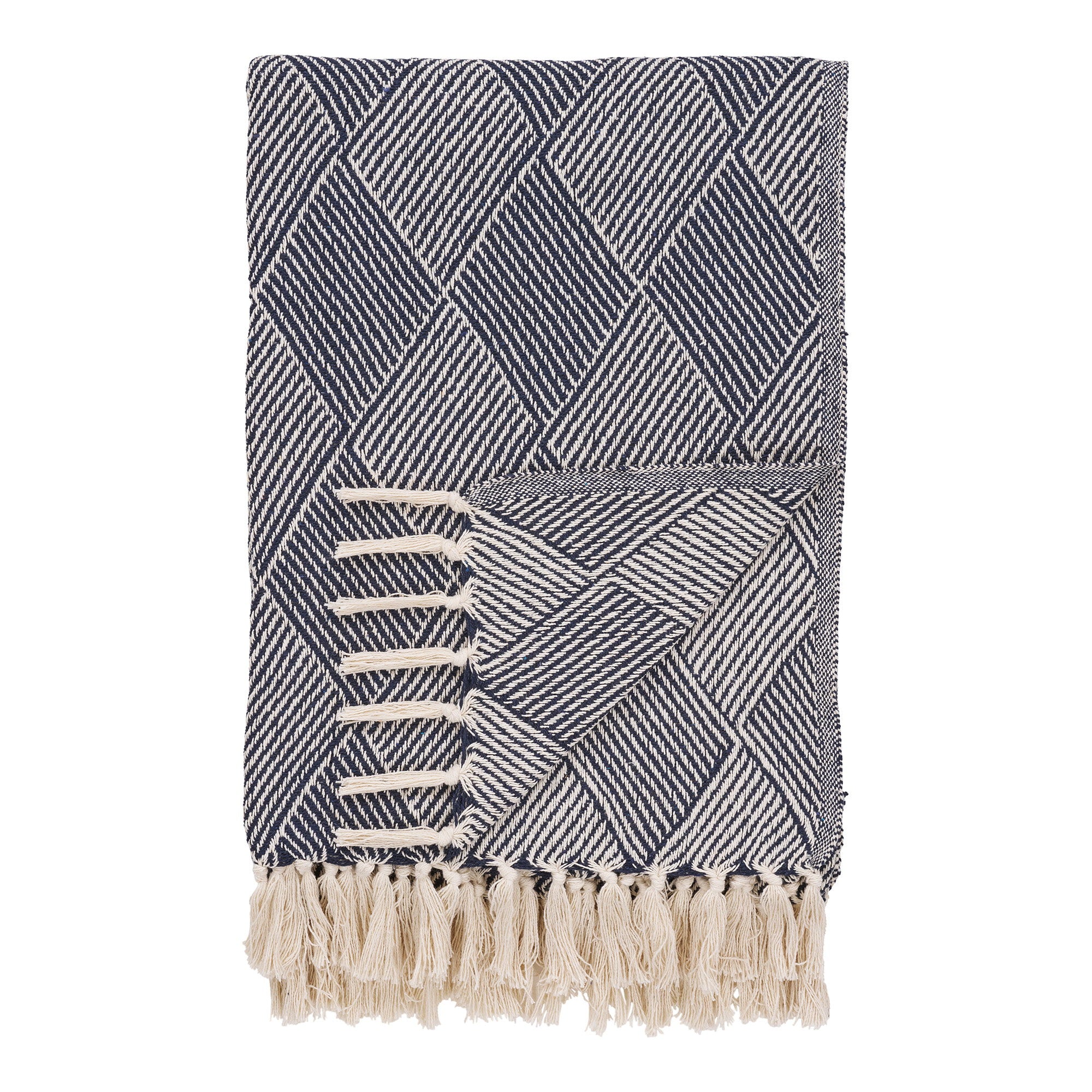 Izmir plaid in blauw 130 x 180 cm