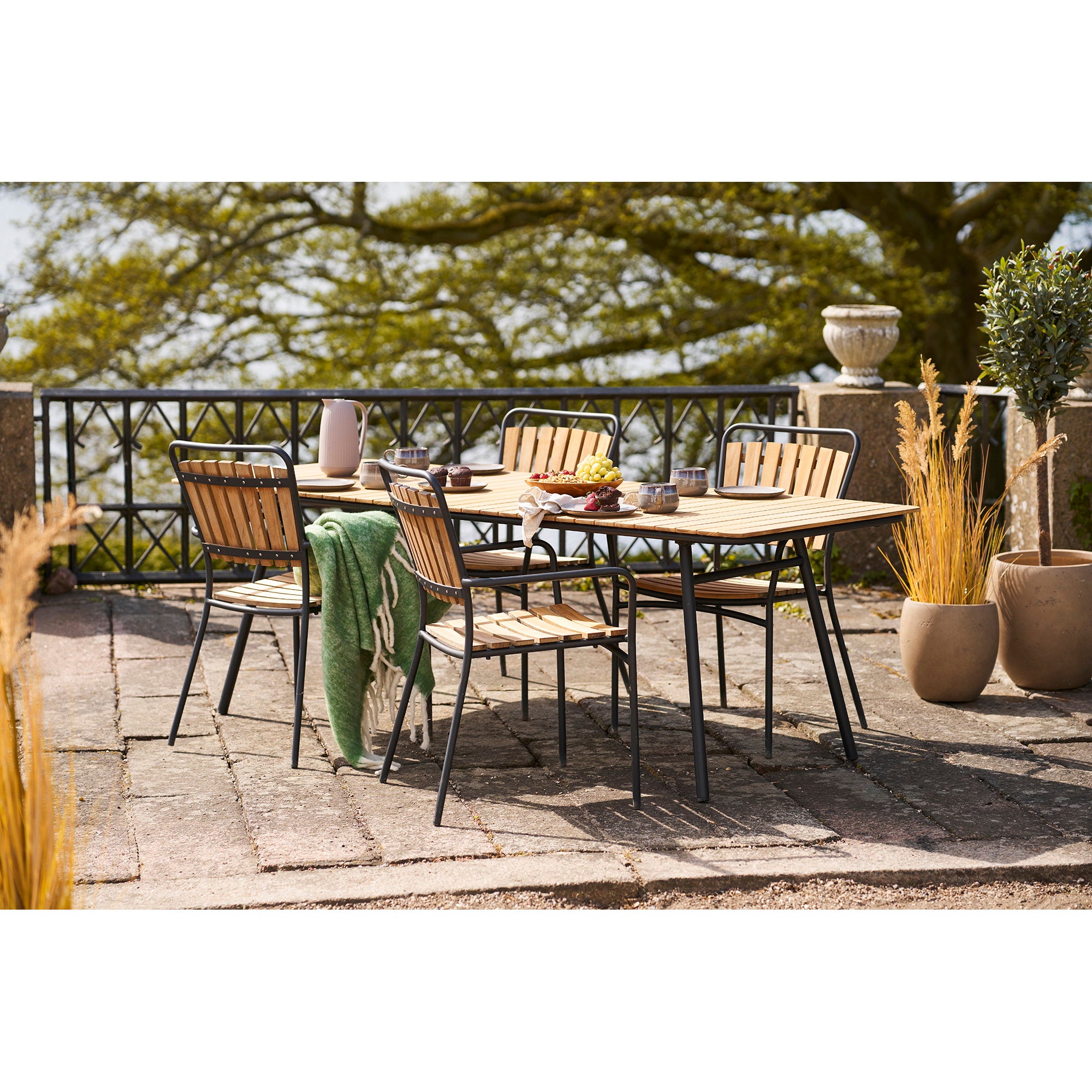 Carmel plaid van wolmix in groen 130 x 170 cm