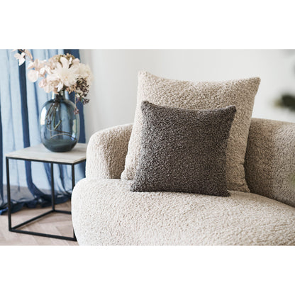 Tavira Cushion - Cushion, bouclé, dark grey 45x45 cm