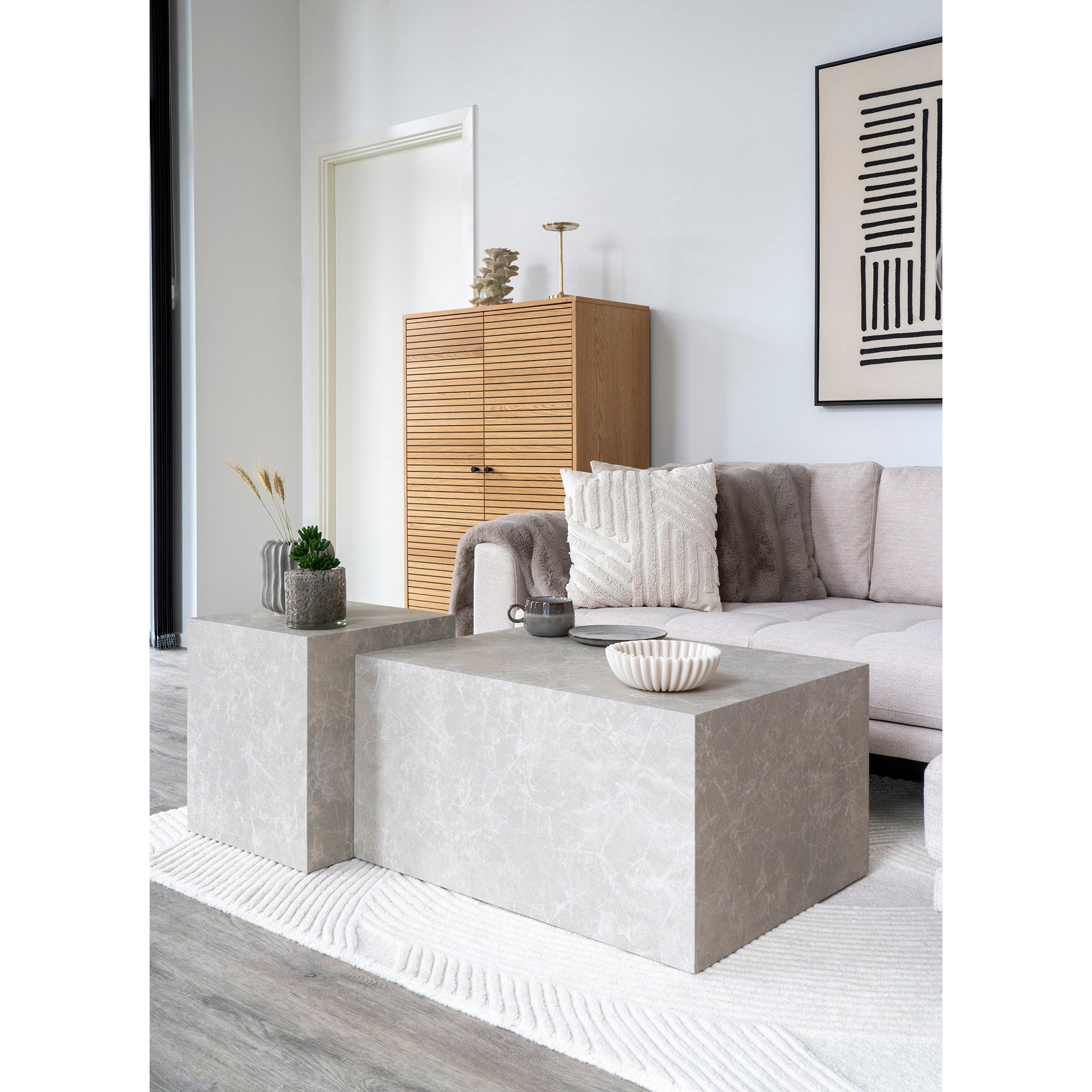 Albany Cushion - Cushion, white 45x45 cm