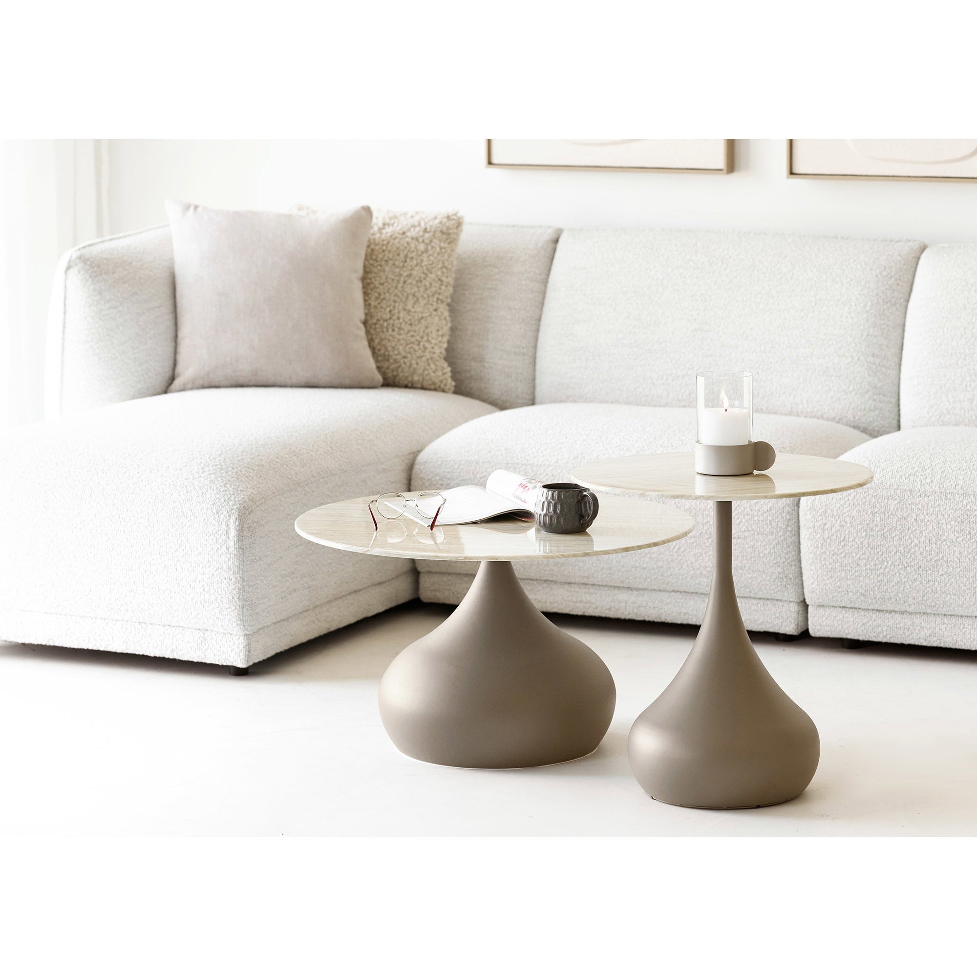 Leros Kissen - Kissen, beige 45x45 cm