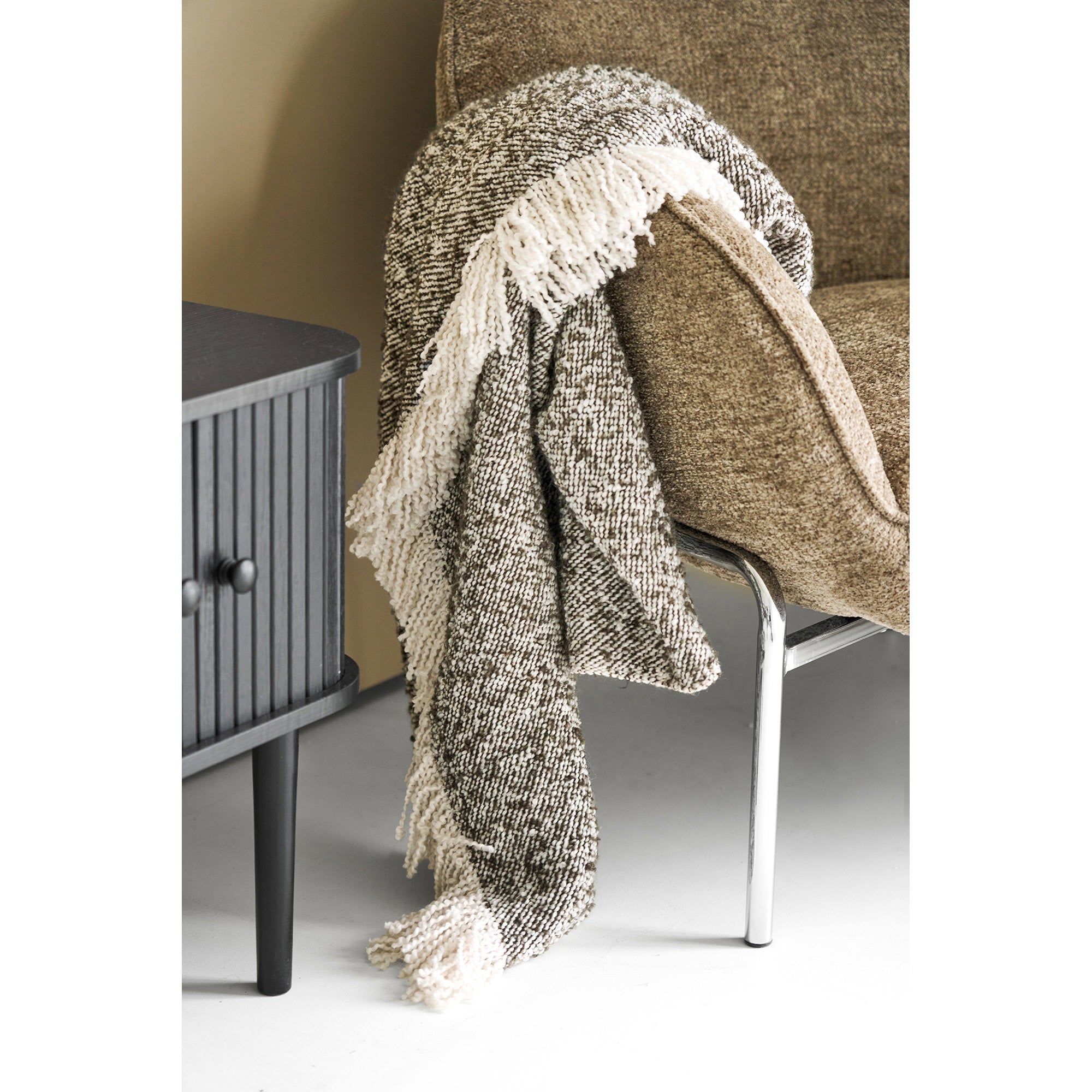 Sira Plaid - Plaid, beige/braun 130x180 cm