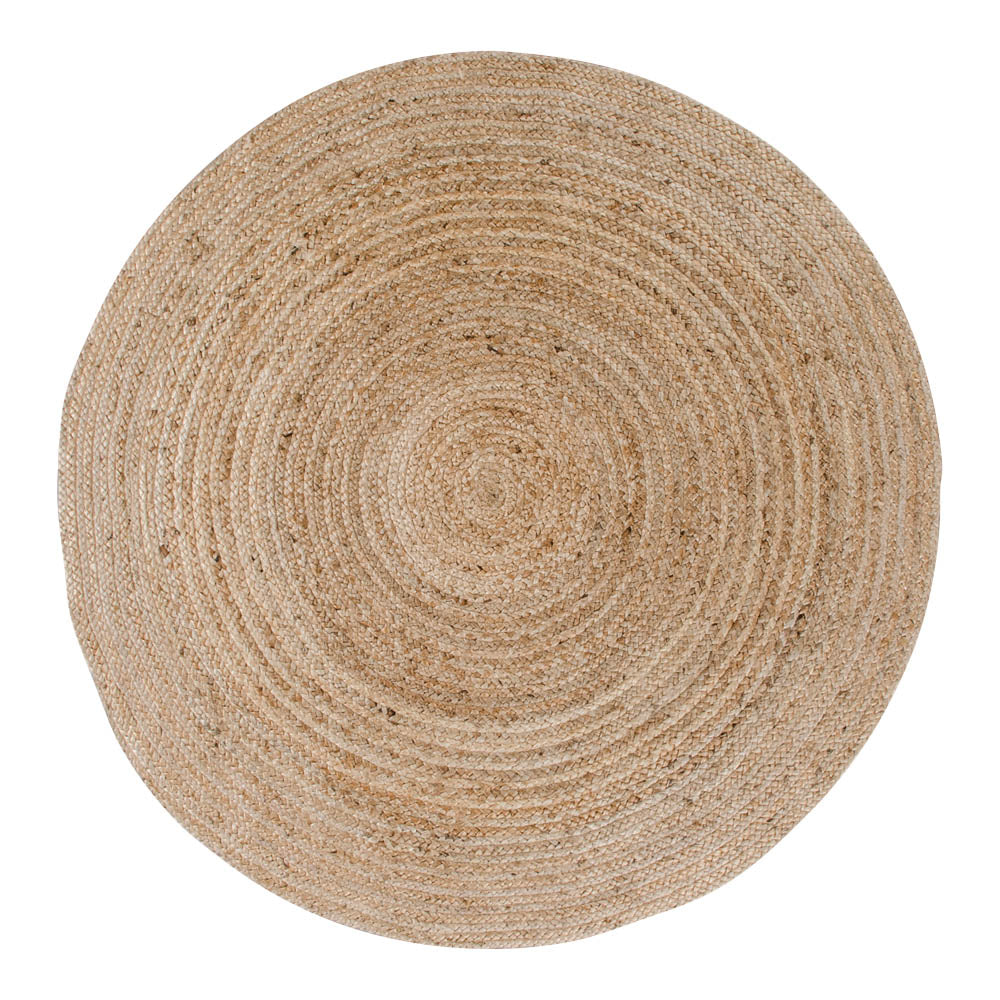 Bombay Rug - Rug, braided jute, natural ø180 cm