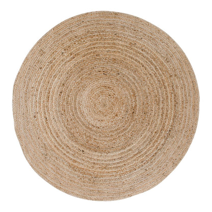 Bombay Rug - Rug, braided jute, natural ø180 cm
