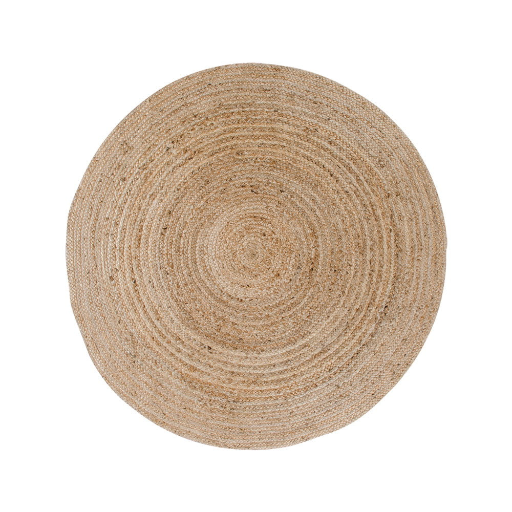 Bombay Rug - Rug, braided jute, natural ø120 cm
