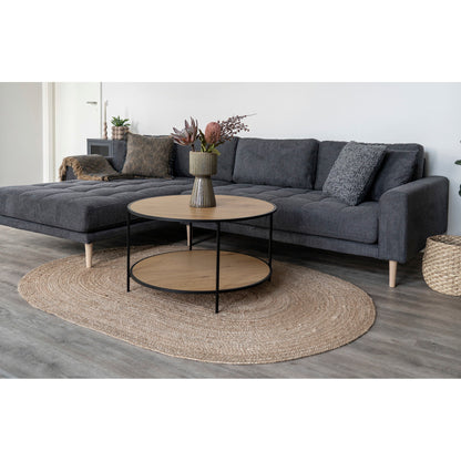 Bombay Rug - Rug, braided jute, natural 140x200 cm