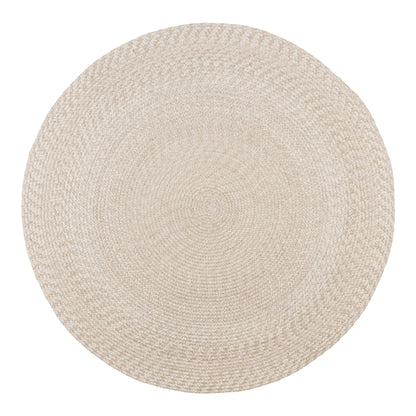Menorca Teppich - Teppich, 100% recycelter Kunststoff, Sand ø180 cm