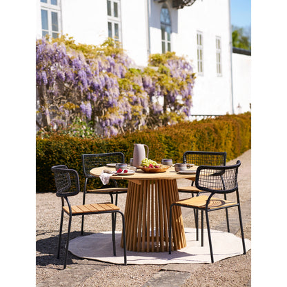 Menorca Teppich - Teppich, 100% recycelter Kunststoff, Sand ø180 cm