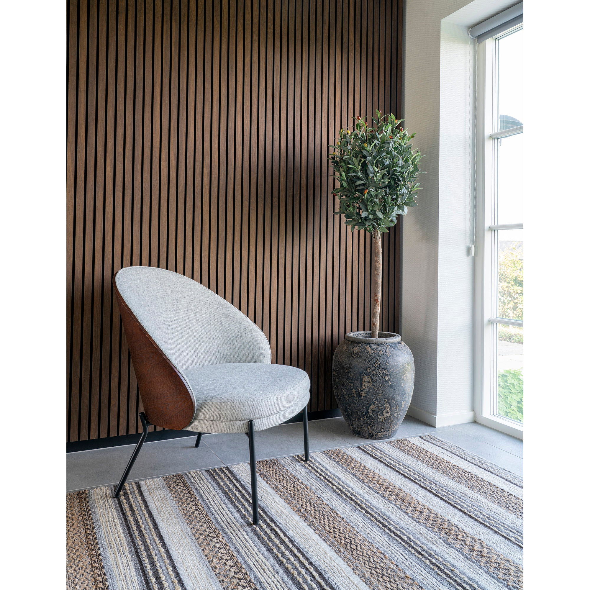 Morena Rug - Rug, hand woven, natural/grey 160x230 cm