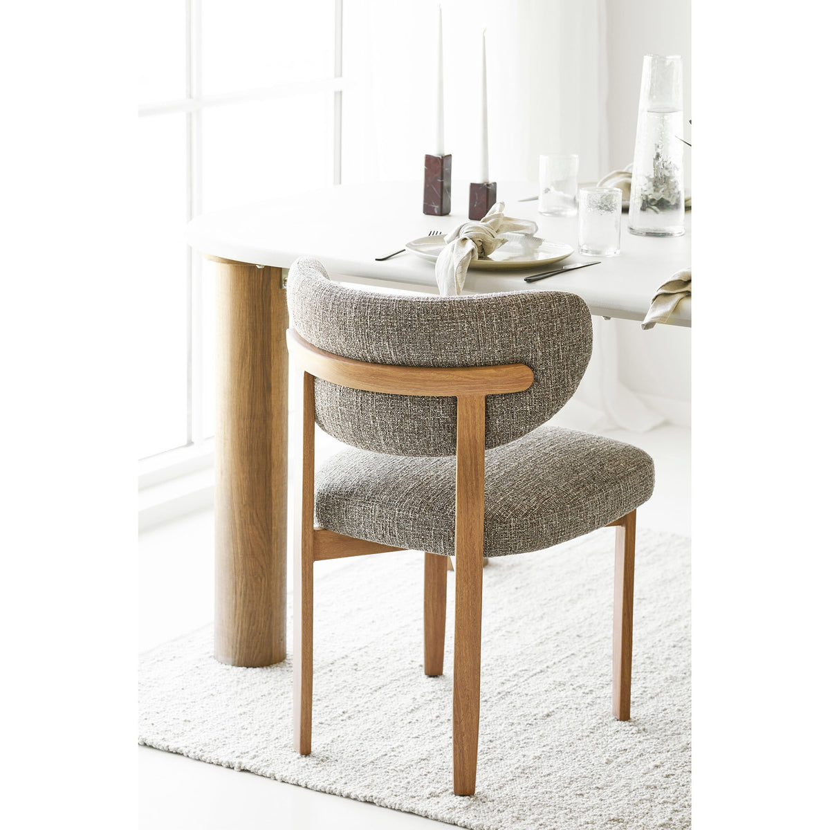Vloerkleed Bela – handgeweven wol, beige, 160x230 cm