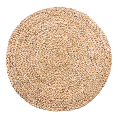 Bombay Placemat, set of 4 - Placemat in braided jute, natural ø38 cm, set of 4