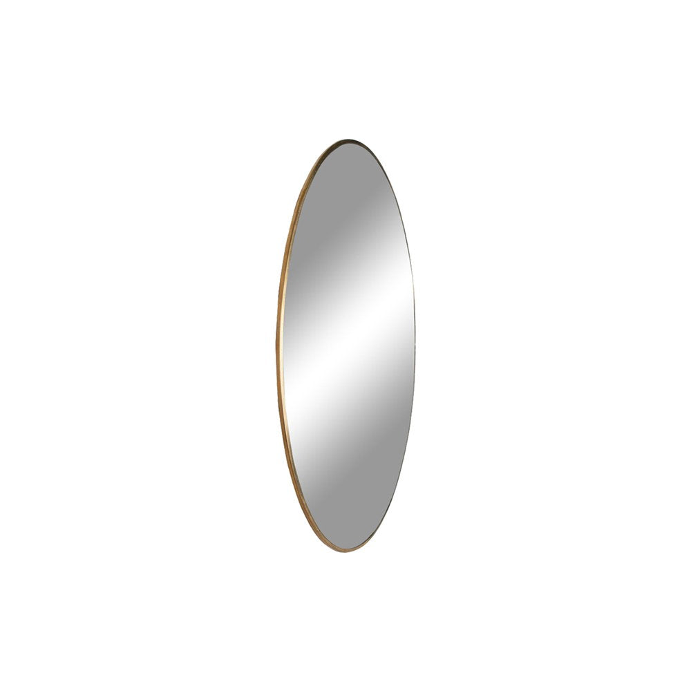 Jersey Spiegel - Spiegel, Stahl, Messing-Optik ø40 cm