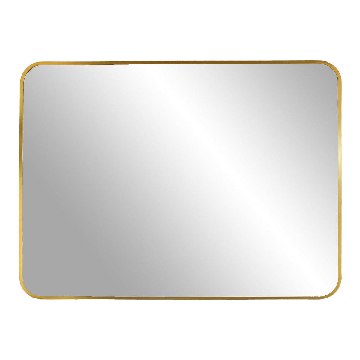 Spiegel Madrid – aluminium, messinglook, 50x70 cm