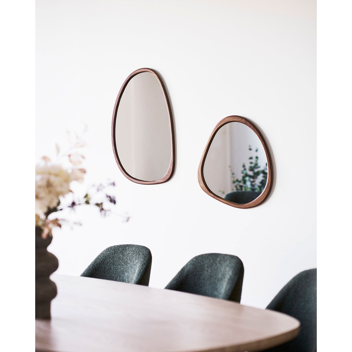 Spiegel Luxon – MDF met houtlook, naturel, 44x47 cm
