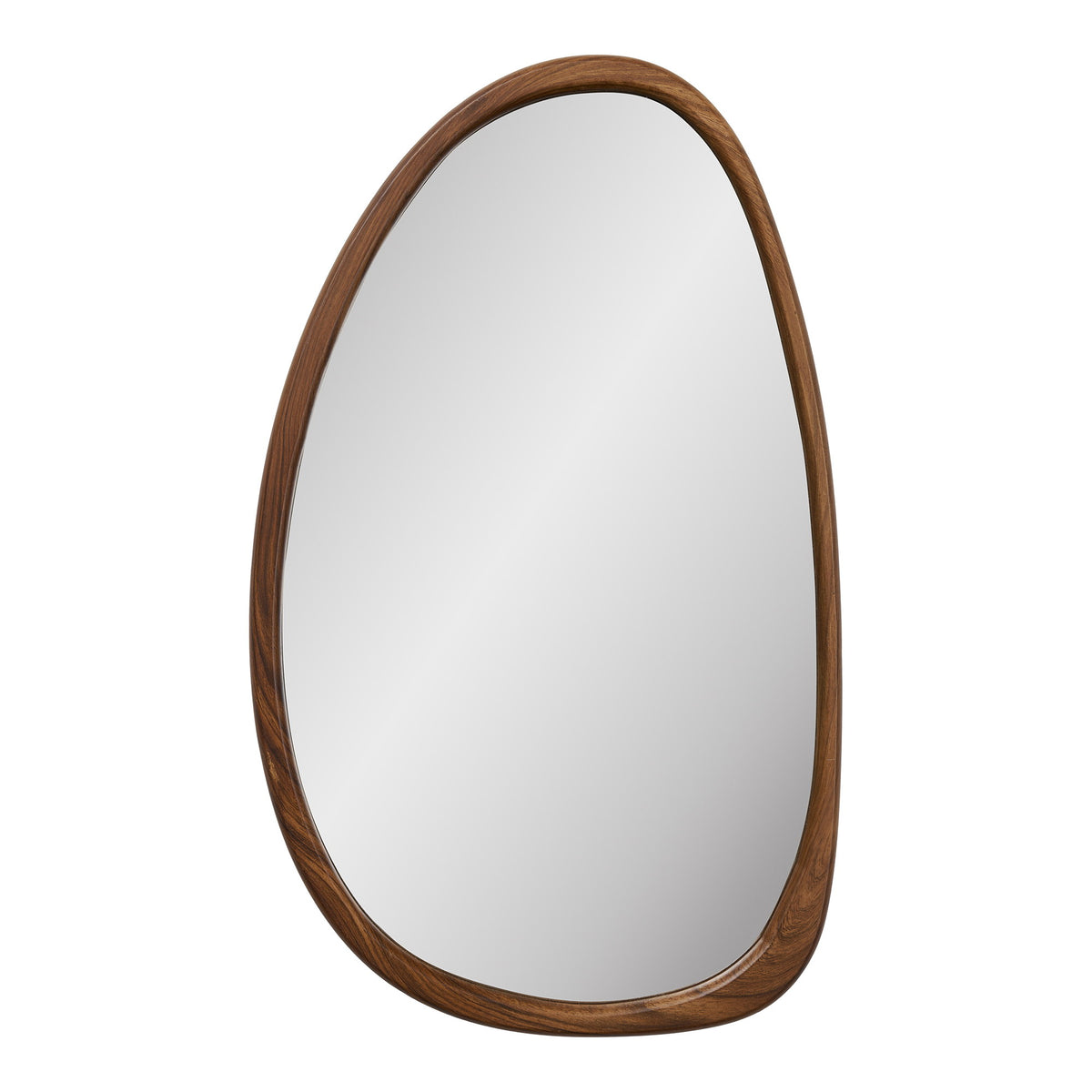 Spiegel Luxon – MDF met houtlook, organische vorm, 38,5x64,5 cm