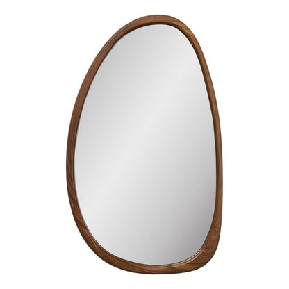Spiegel Luxon – MDF met houtlook, organische vorm, 38,5x64,5 cm