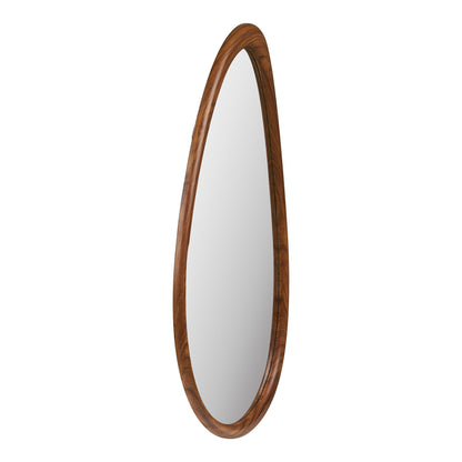 Luxon Mirror – Spiegel, organische Form, Holzoptik, 50x80 cm