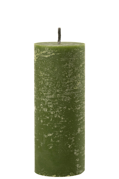 Outdoor Candle Pillar Paraffin Green Large-45Hours