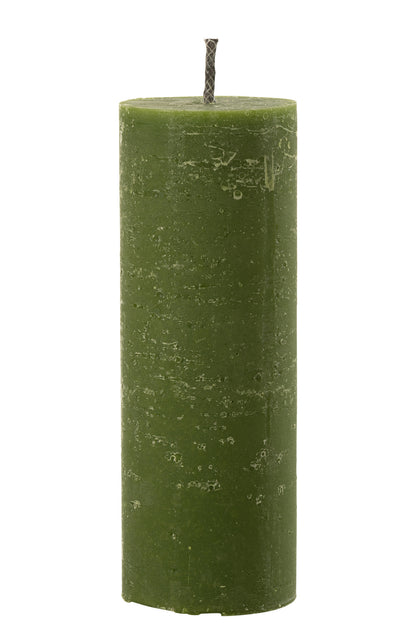 Outdoor Candle Pillar Paraffin Green Extra Large-50Hours