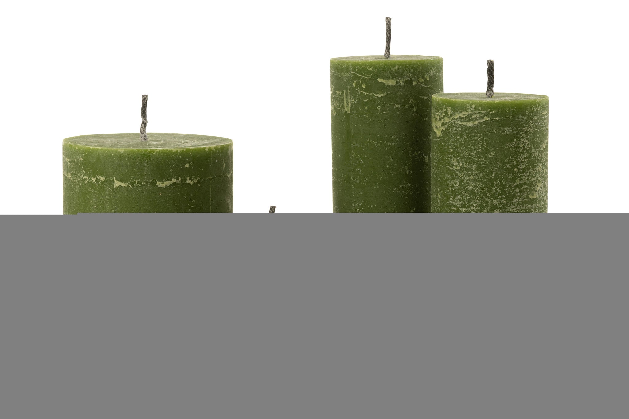 Outdoor Candle Pillar Paraffin Green Extra Large-50Hours