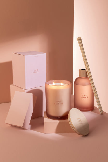 Duftkerze Accords Essentiels Rose Rêveuse-52H