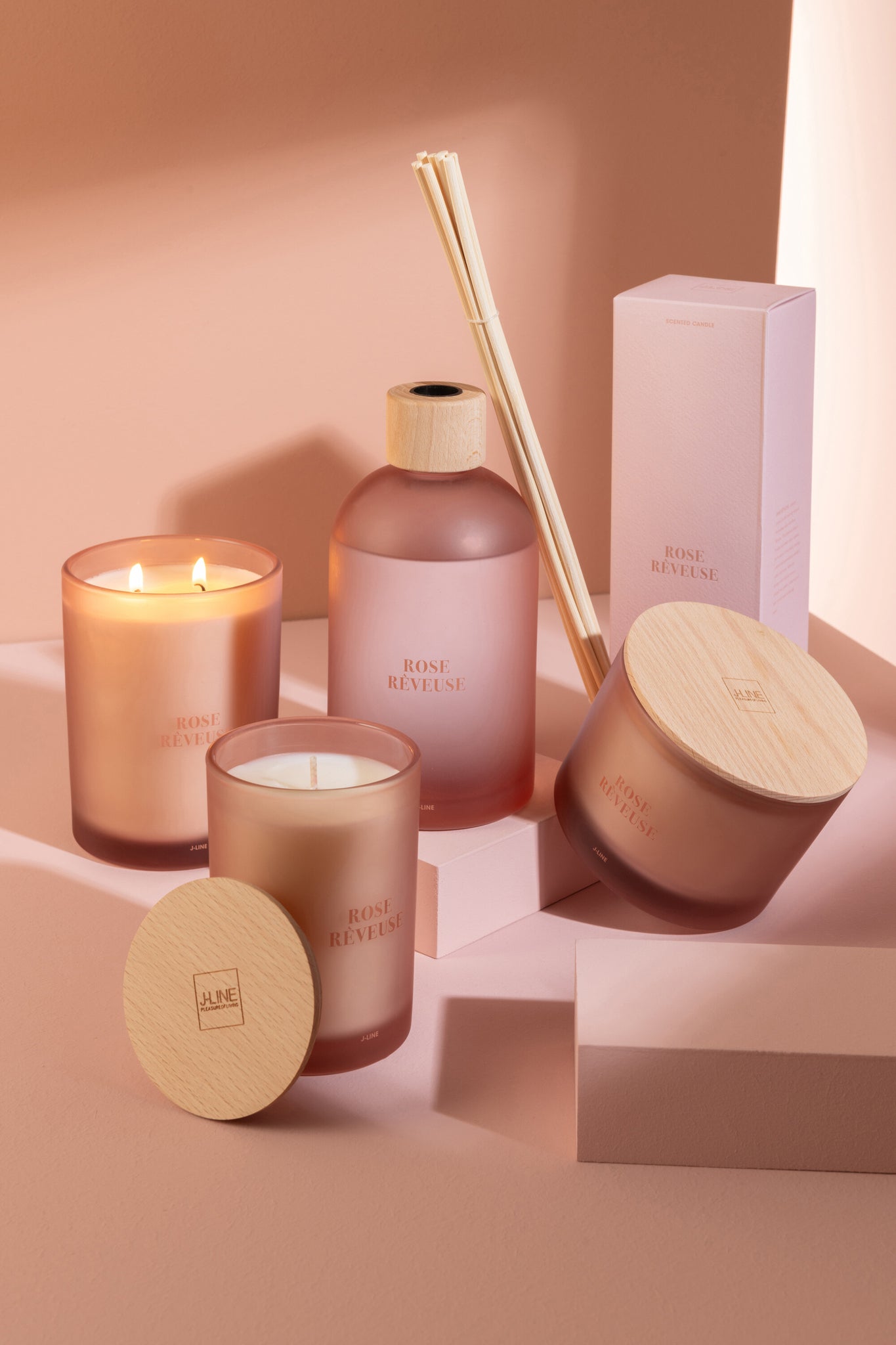 Duftkerze Accords Essentiels Rose Rêveuse-52H