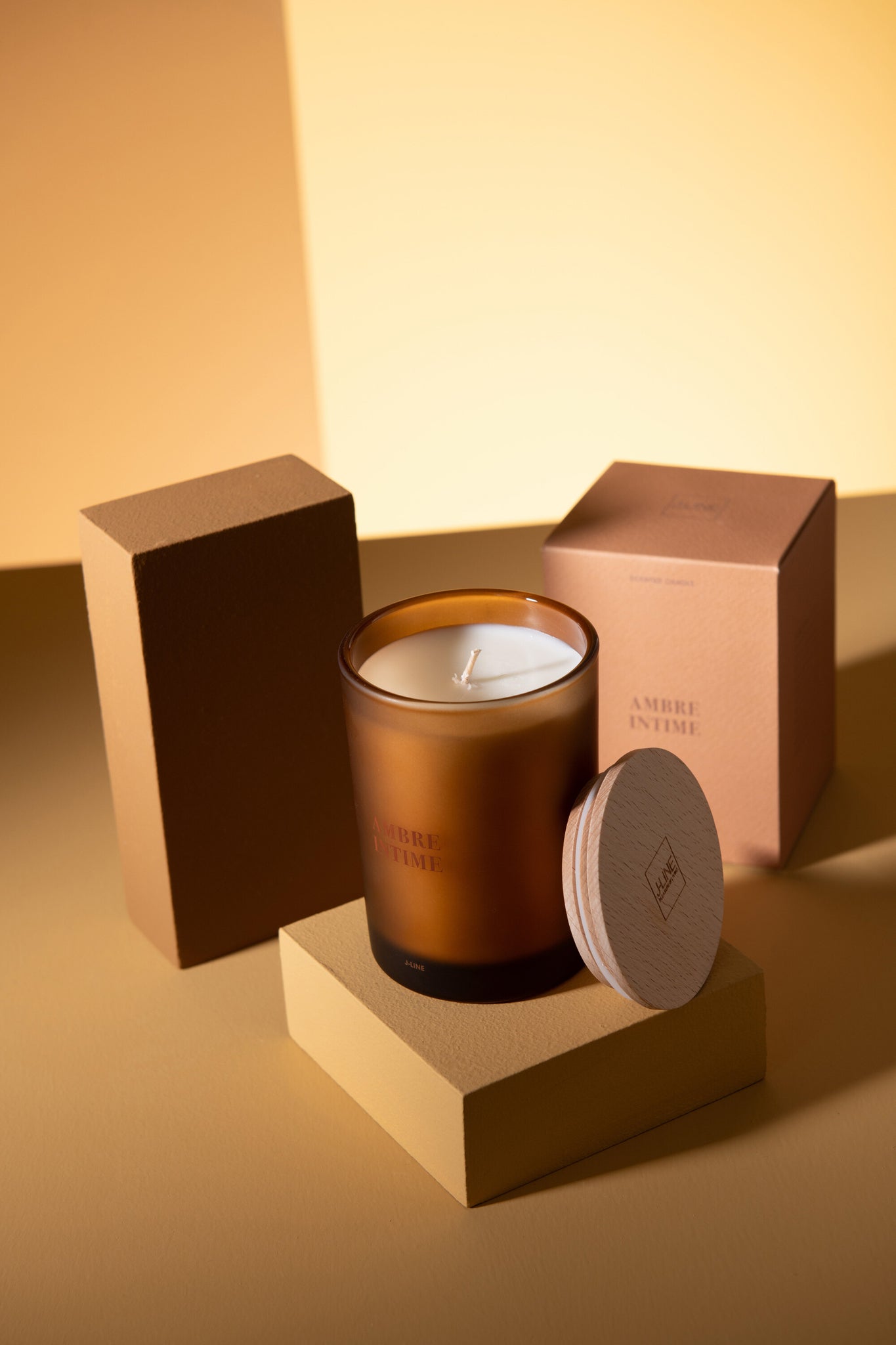 Scented Candle Accords Essentiels Ambre Intime-38H