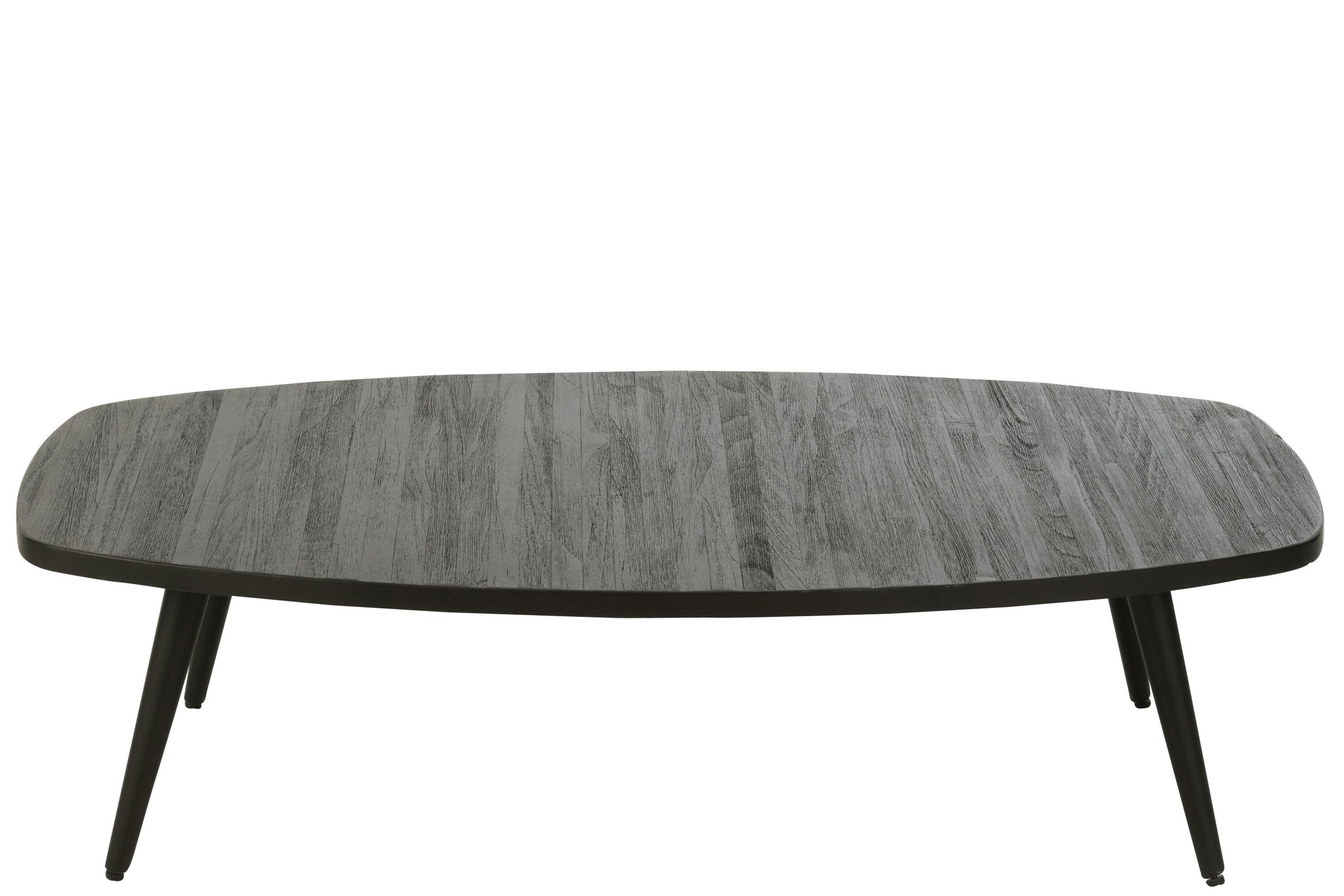 Coffee Table Rectangular Recycle Teak Black