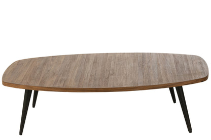Coffee Table Rectangular Recycle Teak Natural